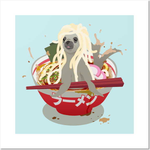 Sea Lion Ramen Wall Art by LI1L